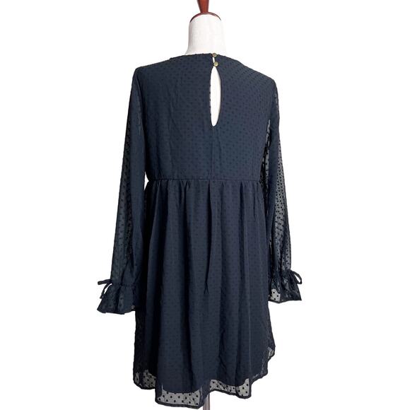 Vintage Target Exhilaration | Y2K Floral + Swiss Dot Babydoll Dress | Small - Picture 3 of 10